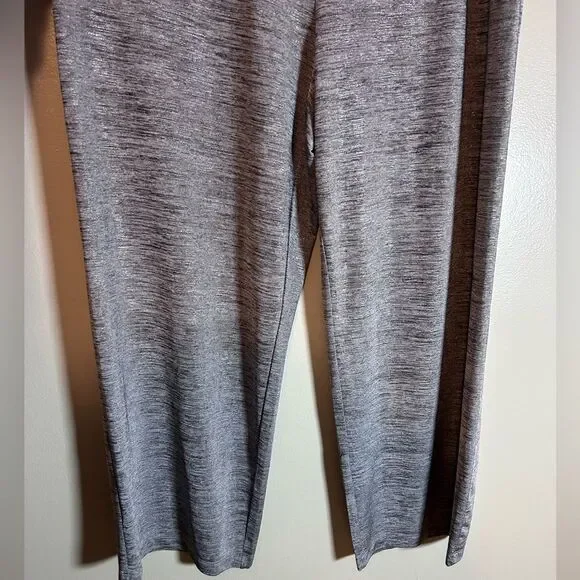 JM Collection Wide Leg Pants Womens Silver Shiny Pull On Stretch size XL - Picture 4 of 8